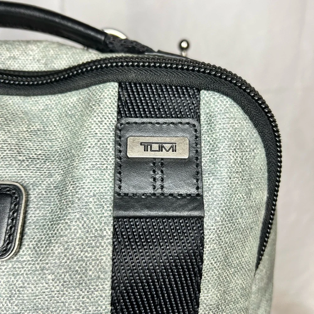 NWOT TUMI Alpha Bravo Dover Black and Gray Men's Backpack.